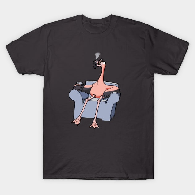 Boston Legal Flamingos Denny T-Shirt by DMBarnham